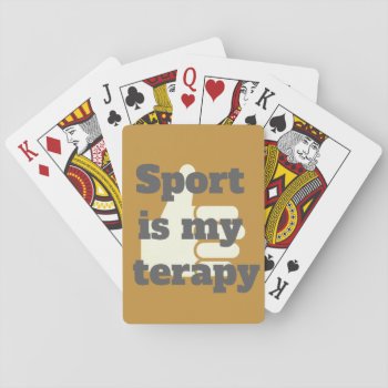 My Therapy Playing Cards by ARTBRASIL at Zazzle