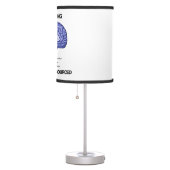 My Thinking Cannot Be Outsourced Brain Anatomy Table Lamp (Right)