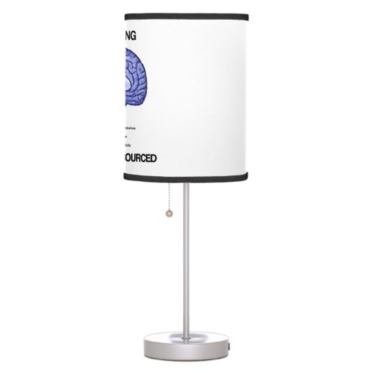 My Thinking Cannot Be Outsourced Brain Anatomy Table Lamp (Right)