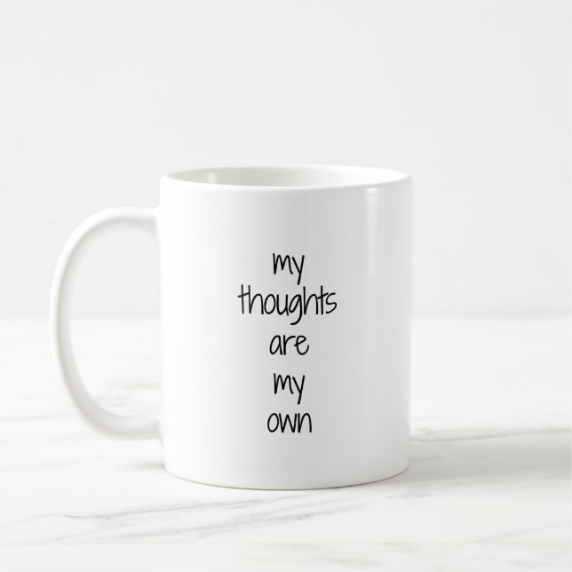 My Thoughts Mug (Left)