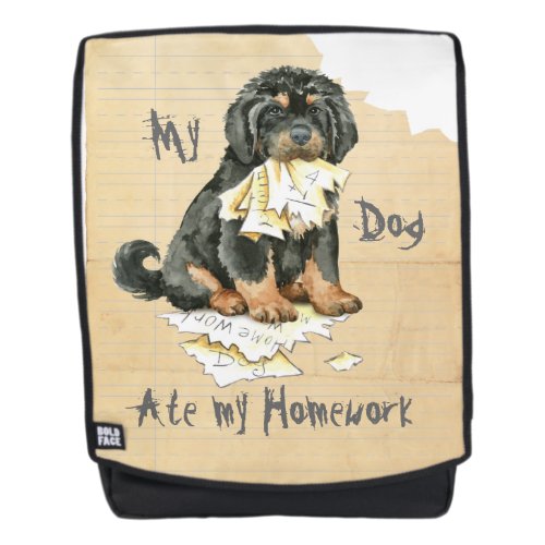 My Tibetan Mastiff Ate My Homework Backpack