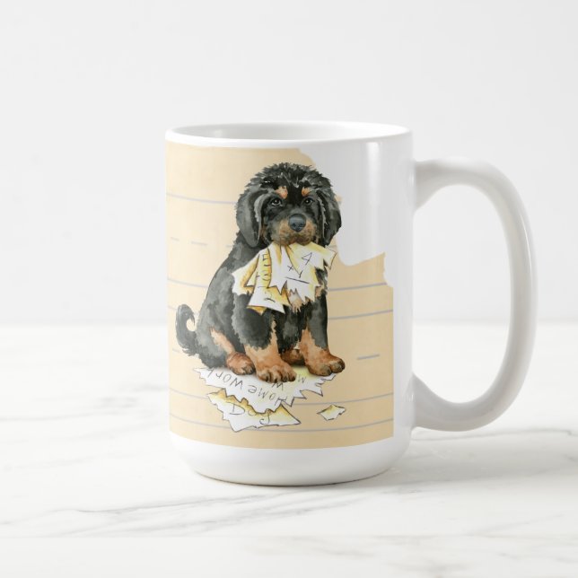 My Tibetan Mastiff Ate My Homework Coffee Mug (Right)