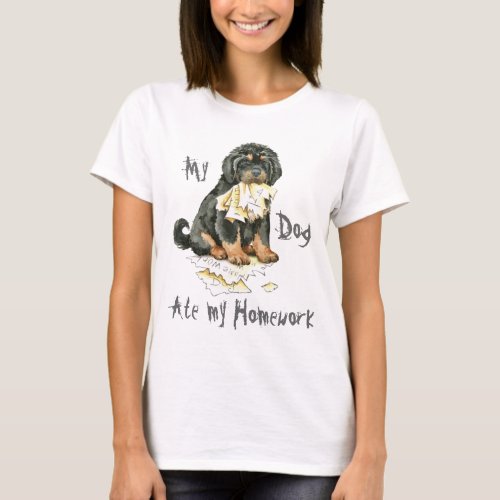 My Tibetan Mastiff Ate My Homework T_Shirt