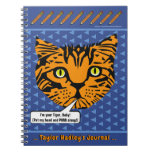 My Tiger Baby Face Personalized Notebook at Zazzle
