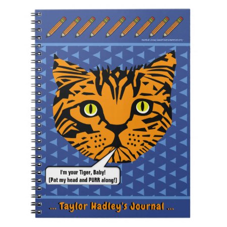 My Tiger Baby Face Personalized Notebook