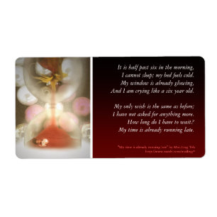 My time is already running late label