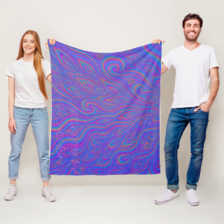 My Time, My Relaxation – Psychedelic Throw Blanke Fleece Blanket