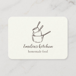 My tiny kitchen logo qr code leave us a review business card