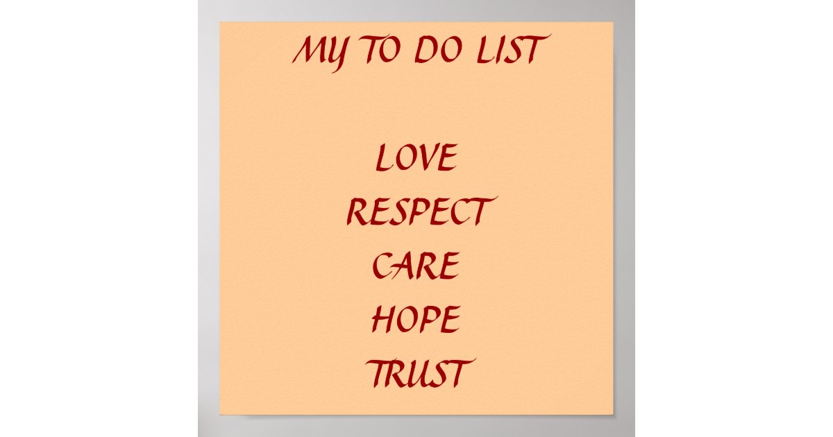 trust love respect