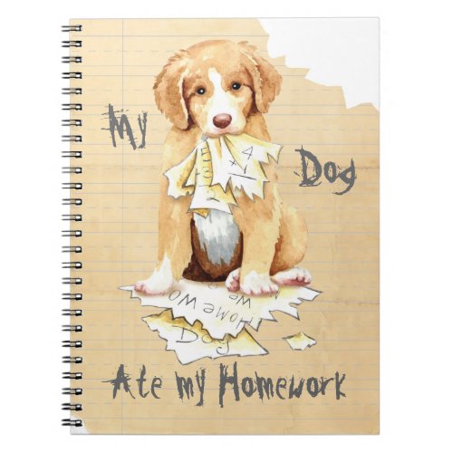 My Toller Ate My Homework Notebook