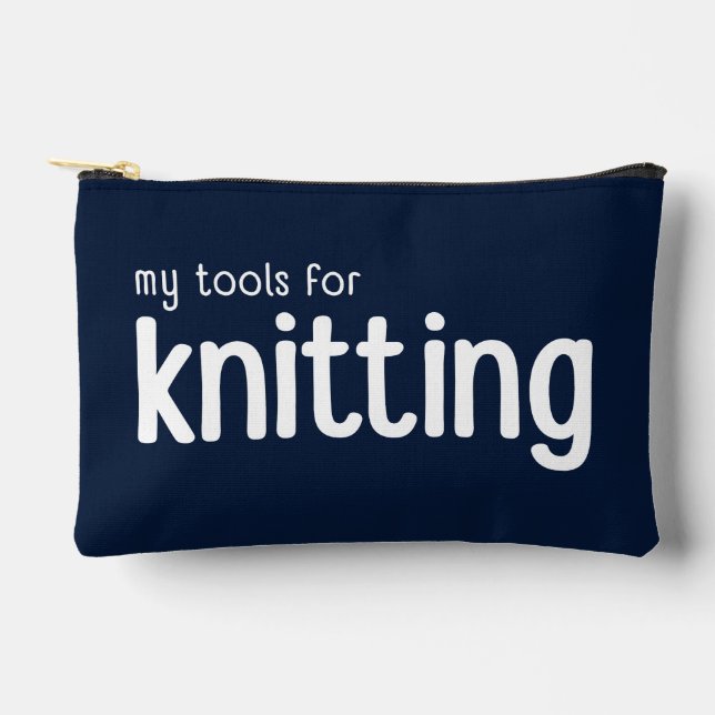 My Tools for Knitting Notions Pouch Bag (Front)