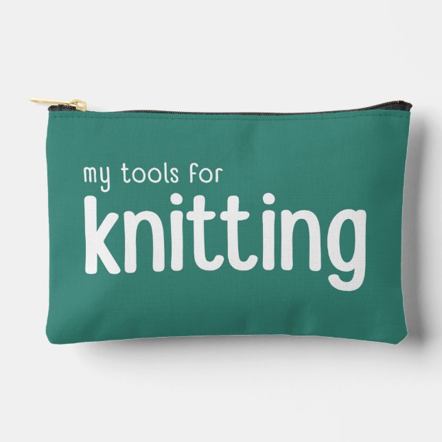 My Tools for Knitting Notions Pouch Bag (Front)