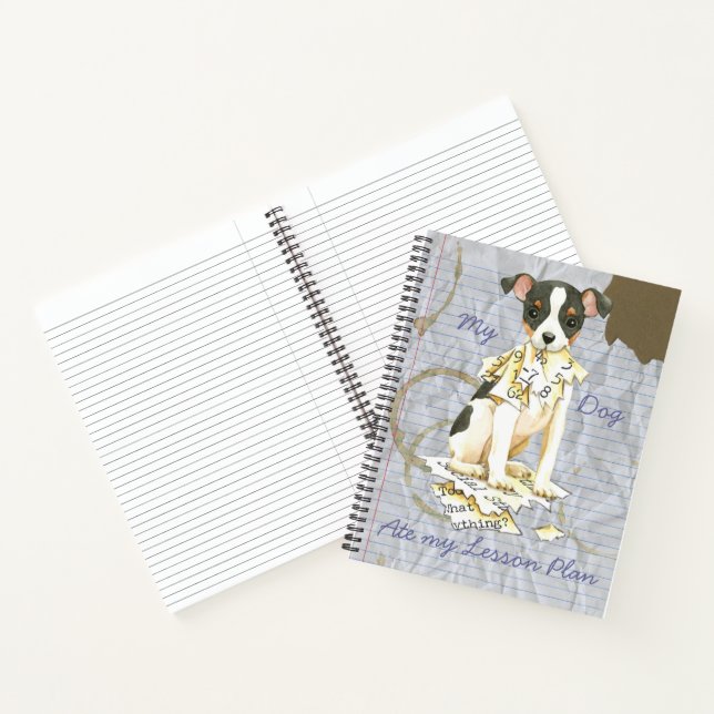 My Toy Fox Terrier Ate my Lesson Plan Notebook (Inside)