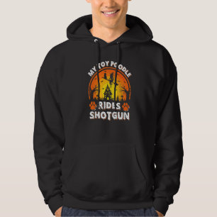 My Toy Poodle Dog Ride Witch Shotgun Halloween Hoodie