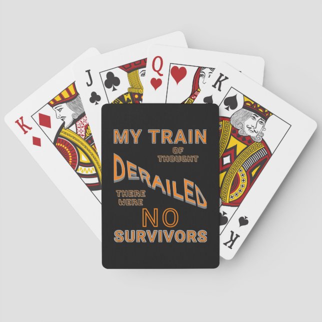 My Train of Thought/MS ORANGE Poker Cards (Back)