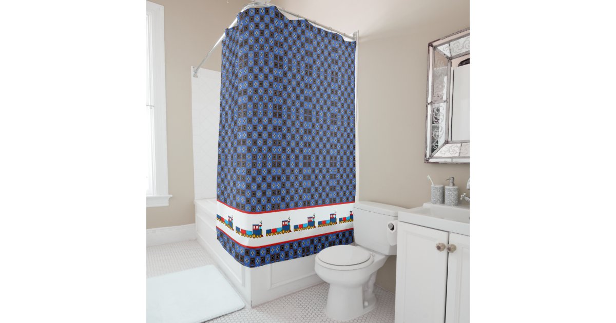 My Train Shower Curtain Zazzle Com