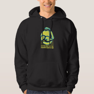 My Trainer Scares Me Funny Workout Humor Gym Train Hoodie