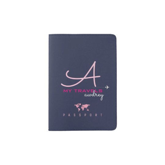 my travels, monogram passport holder