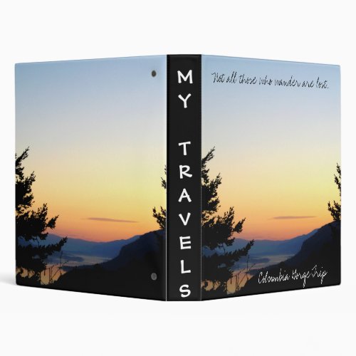 My Travels Vacation Diary Scrapbook Avery Binder
