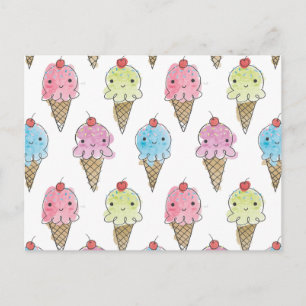 My Treat - Ice Cream Postcard
