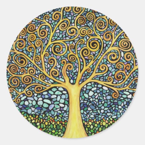 My Tree of Life Classic Round Sticker