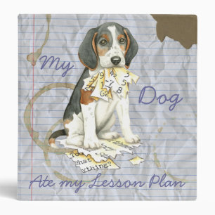 My Treeing Walker Coonhound Ate My Lesson Plan 3 Ring Binder