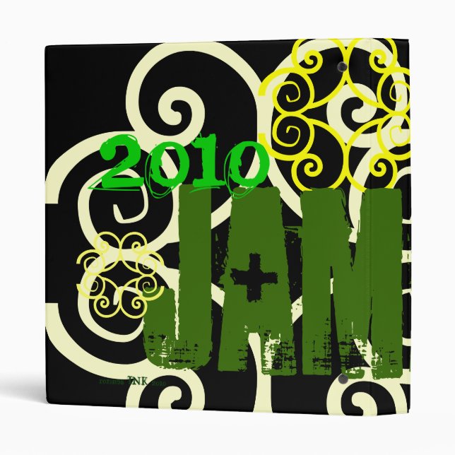 "My Trip to JAMAICA 2010" Irish Flag Celtic Binder (Back/Spine)