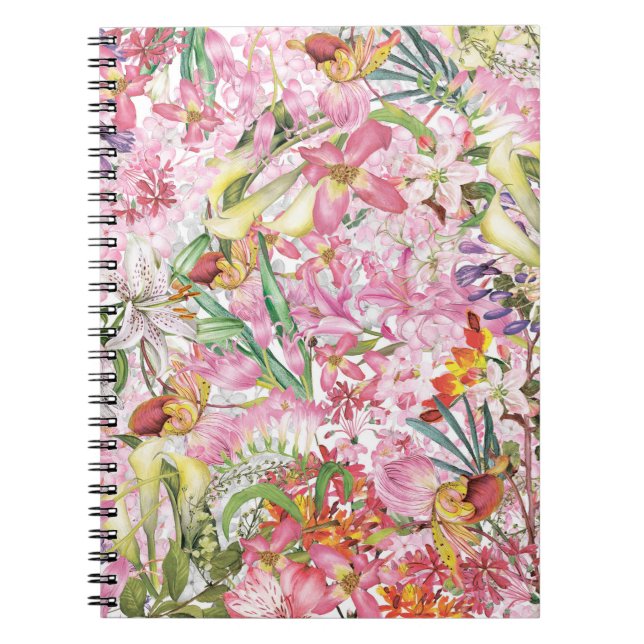 My tropical colorful foliage exotic flower garden notebook (Front)