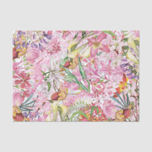 My tropical colorful foliage exotic flower garden tissue paper