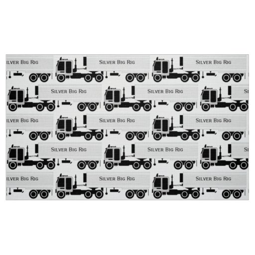 My Trucking Company Novelty Print Fabric