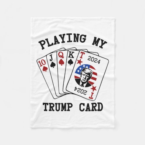 My Trump Card  Fleece Blanket