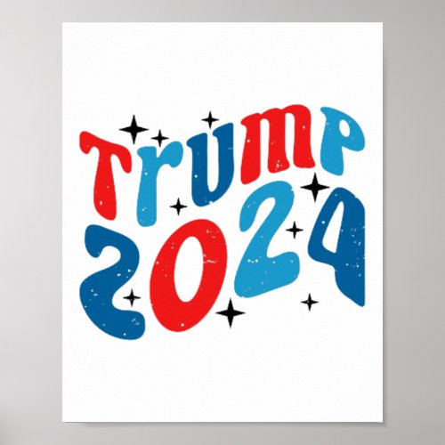 My Trump Era Retro Groovy Trump 2024 Election 4th  Poster