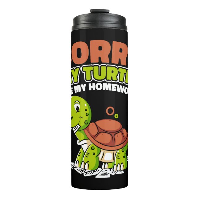My Turtle Ate My Homework Alligator Snapping Thermal Tumbler (Front)