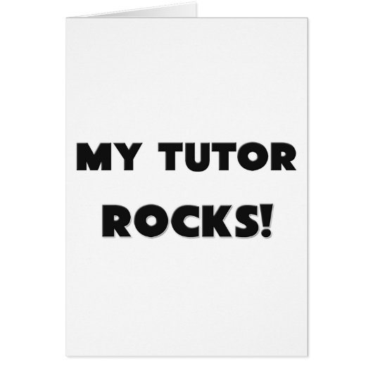 MY Tutor ROCKS! Cards (Front)