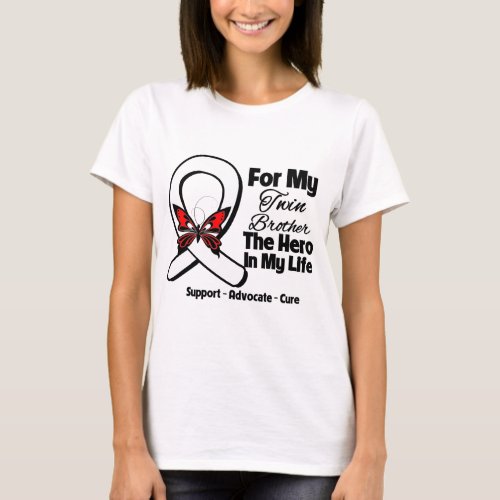 My Twin Brother _ Lung Cancer Awareness T_Shirt