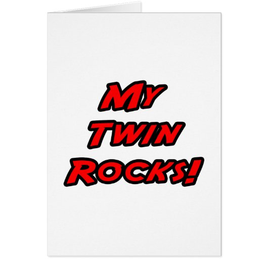 My Twin Rocks Cards (Front)