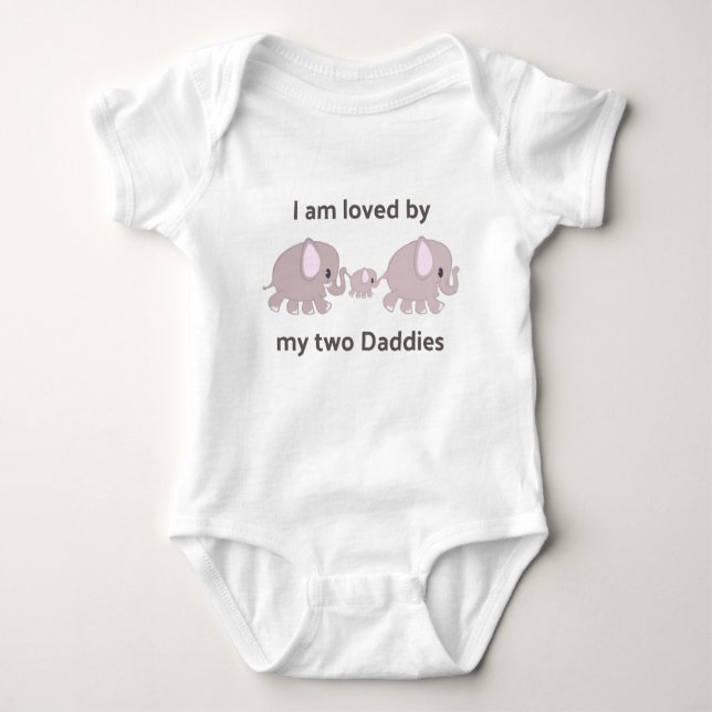 My Two Dads Baby Bodysuit (Front)