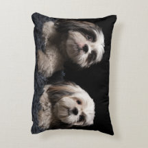 My Two Guardian Shih Tzu Accent Pillow