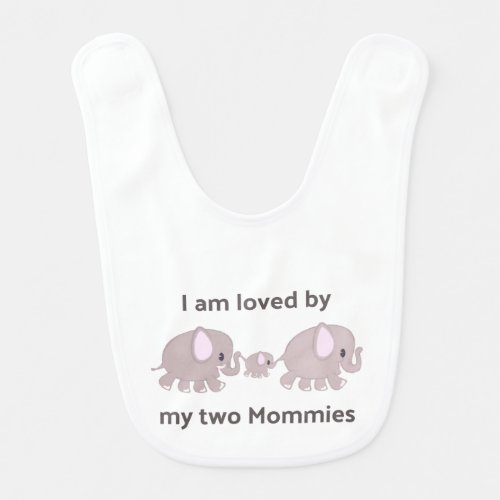 My Two Moms Baby Bib