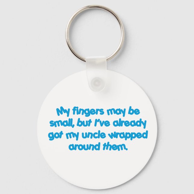 My Uncle's Wrapped (Blue) Keychain (Front)