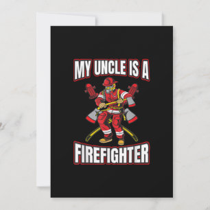 My Uncle Is A Firefighter Holiday Card