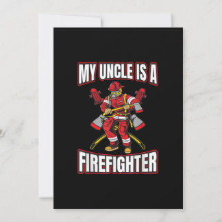 My Uncle Is A Firefighter Holiday Card