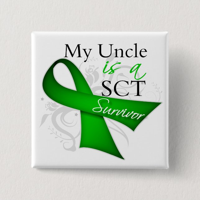 My Uncle is a Stem Cell Transplant Survivor Button (Front)