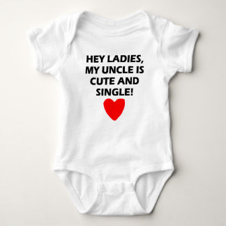 My Uncle Is Cute And Single Baby Bodysuit