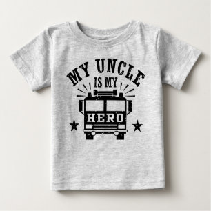 My Uncle Is My Hero Baby T-Shirt