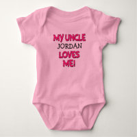 My Uncle Loves Me, Custom niece shirt, baby girl