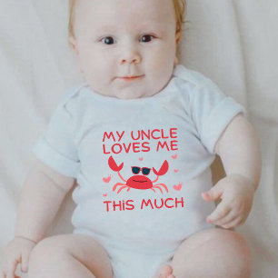 My uncle loves me this much baby bodysuit