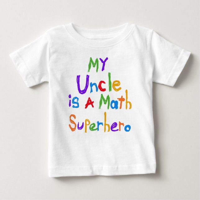 My Uncle Math Superhero T-shirts and Gifts (Front)