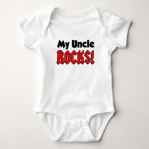 My Uncle Rocks Baby Bodysuit
