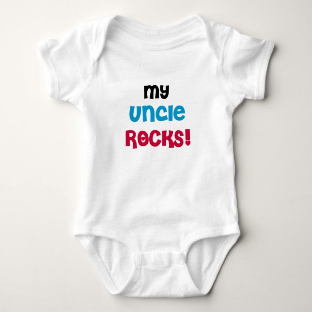 My Uncle Rocks Baby T-Shirt (Front)
